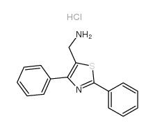 (2,4-二苯基噻唑-5-基)甲胺盐酸盐结构式