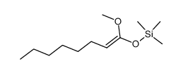 n-Hexyl ketene methyl trimethylsilyl acetal结构式