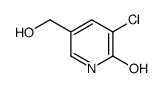 3-氯-2-羟基-5-(羟基甲基)吡啶结构式
