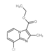8-氯-2-甲基咪唑并[1,2-a]吡啶-3-羧酸乙酯结构式