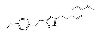 3,5-bis[2-(4-methoxyphenyl)ethyl]-1,2-oxazole结构式