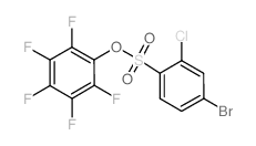 2,3,4,5,6-Pentafluorophenyl 4-bromo-2-chlorobenzenesulfonate Structure