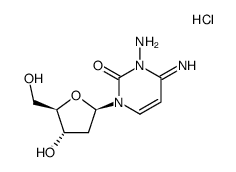 3-amino-2'-deoxycytidine hydrochloride结构式