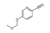 5-(methoxymethoxy)pyridine-2-carbonitrile结构式