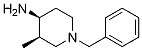 顺式-3-甲基-1-(苯基甲基)-4-哌啶胺结构式