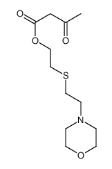 2-(2-morpholin-4-ylethylsulfanyl)ethyl 3-oxobutanoate结构式