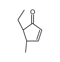 (4R,5S)-5-ethyl-4-methylcyclopent-2-en-1-one结构式