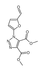 1-(5-Formyl-2-furyl)-4,5-dimethoxycarbonyl-1,2,3-triazole结构式