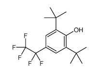 2,6-ditert-butyl-4-(1,1,2,2,2-pentafluoroethyl)phenol Structure