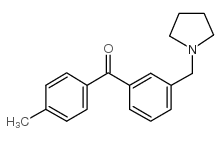 4'-METHYL-3-PYRROLIDINOMETHYL BENZOPHENONE Structure