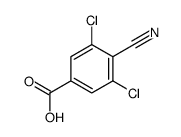 3,5-dichloro-4-cyanobenzoic acid结构式