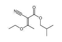 2-methylpropyl 2-cyano-3-ethoxybut-2-enoate Structure