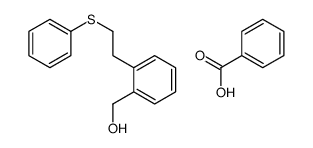 benzoic acid,[2-(2-phenylsulfanylethyl)phenyl]methanol Structure