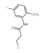 3-氯-n-(5-氟-2-甲基苯基)丙酰胺结构式