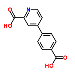 4-(4-Carboxyphenyl)-2-pyridinecarboxylic acid Structure
