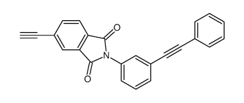 5-ethynyl-2-[3-(2-phenylethynyl)phenyl]isoindole-1,3-dione Structure