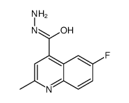 6-fluoro-2-methylquinoline-4-carbohydrazide Structure