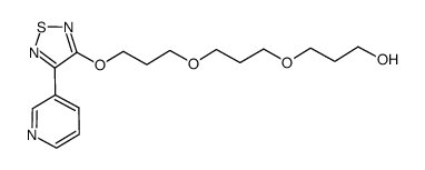 tri(1,3-propylene glycol) [3-(pyrid-3-yl)-1,2,5-thiadiazol-4-yl] ether Structure