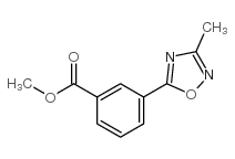 3-(3-甲基-1,2,4-噁二唑-5-基)苯甲酸甲酯结构式