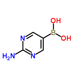 2-氨基嘧啶-5-硼酸结构式