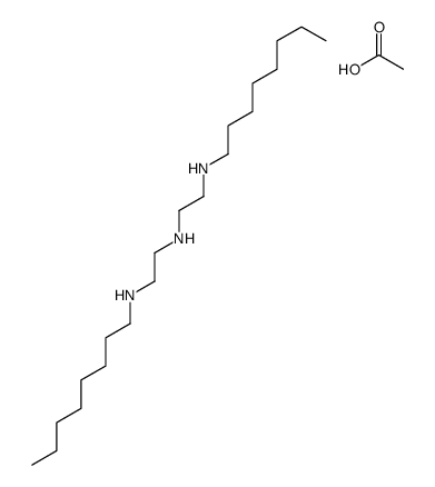 N-octyl-N'-[2-(octylamino)ethyl]ethylenediamine, compound with acetic acid结构式