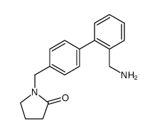 2-Pyrrolidinone, 1-[[2'-(aminomethyl)[1,1'-biphenyl]-4-yl]methyl]- Structure