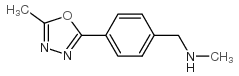 N-methyl-1-[4-(5-methyl-1,3,4-oxadiazol-2-yl)phenyl]methanamine Structure