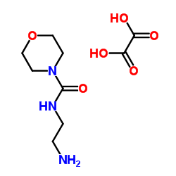 4-吗啉甲酰胺-N-(2-氨基乙基)草酸盐 (兰地洛尔)结构式