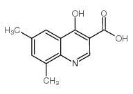6,8-二甲基-4-羟基喹啉-3-羧酸结构式