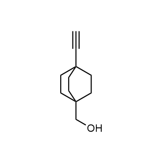 {4-乙炔基双环[2.2.2]辛烷-1-基}甲醇结构式