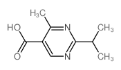 2-异丙基-4-甲基-嘧啶-5-羧酸结构式