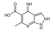 4-amino-6-methyl-1H-pyrazolo[3,4-b]pyridine-5-carboxylic acid Structure