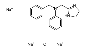 trisodium phosphate, compound with N-benzyl-4,5-dihydro-N-phenyl-1H-imidazole-2-methylamine (1:1)结构式