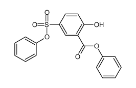 phenyl 2-hydroxy-5-phenoxysulfonylbenzoate结构式