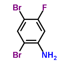 2,4-二溴-5-氟苯胺结构式