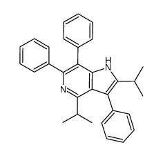 2,4-diisopropyl-3,6,7-triphenyl-1H-pyrrolo[3,2-c]pyridine结构式