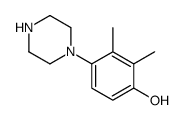 2,3-Dimethyl-4-(1-piperazinyl)phenol Structure