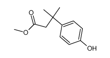 3-(4-hydroxy-phenyl)-3-methyl-butyric acid methyl ester Structure