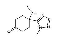 4-methylamino-4-(2-methyl-2H-[1,2,4]triazol-3-yl)-cyclohexanone Structure
