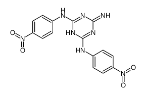 2-N,4-N-bis(4-nitrophenyl)-1,3,5-triazine-2,4,6-triamine结构式