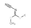 Carbamodithioic acid,N-cyano-, methyl ester, potassium salt (1:1) structure