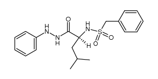 N-phenylmethanesulfonyl-L-leucine-(N'-phenyl-hydrazide)结构式