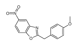 2-[(4-methoxyphenyl)methyl]-5-nitro-1,3-benzoxazole结构式