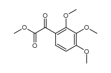 (2,3,4-trimethoxy-phenyl)-glyoxylic acid methyl ester结构式