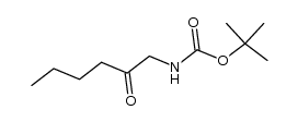 tert-butyl N-(2-oxohexyl)carbamate Structure