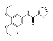 N-(3-chloro-4,5-diethoxyphenyl)furan-2-carboxamide结构式