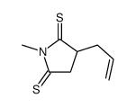 1-methyl-3-prop-2-enylpyrrolidine-2,5-dithione结构式