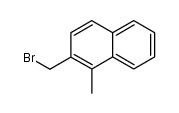 2-bromomethyl-1-methyl-naphthalene结构式