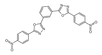 2-(4-nitrophenyl)-5-[3-[5-(4-nitrophenyl)-1,3,4-oxadiazol-2-yl]phenyl]-1,3,4-oxadiazole Structure