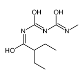 2-ethyl-N-(methylcarbamoylcarbamoyl)butanamide结构式